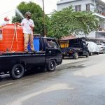 Peringati HUT Ke-13 Gerindra, Rahmatia dan Jajaranya Lakukan Penyemprotan Disinfektan