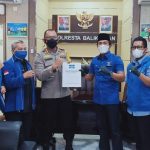 Pengurus Demokrat Balikpapan Kunjungi Mapolresta Balikpapan,  AGM : Bersilaturahmi dan Meminta Perlindungan Hukum