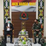 Hari Pertama Kerja, Bupati Fahmi dan Wabup Masitah Sambangi Makodim Tanah Grogot dan Mapolres Paser