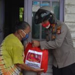 Polres Paser Salurkan Ratusan Paket Bahan Pokok, Bagi Warga Terdampak Covid-19