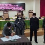 DPRD Tandatangani Rekomendasi Raperda RPJMD Kabupaten Paser Tahun 2021-2026