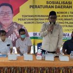Sosialisasi Perda Pajak Daerah di Kariangau, Yusuf Mustafa Ingatkan Warga Patuhi Prokes Sebab Ada Virus Baru