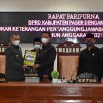 DPRD Paser Terima LKPJ Bupati Tahun Anggaran 2021