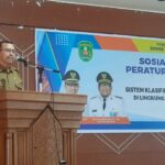 Dispursip Kutim Sosialiasikan Penyusunan Sistem Klasifikasi Keamanan dan Akses Arsip