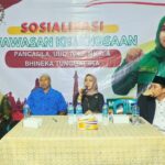 Mimi Pane Sosialisasi Wasbang di Telaga Sari, Sampaikan Pesan Presiden Jokowi, Indonesia Negara Besar