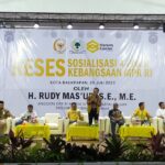 Ribuan Ketua RT Antusias Ikut Reses dan Sosialisasi 4 Pilar Kebangsaan Anggota DPR-RI Rudy Mas’ud