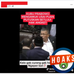 (Cek Fakta) Hoaks! Kubu Prabowo Mengamuk karena Puan Setujui Hak Angket
