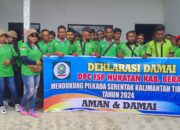 Gelar Deklarasi, F-Hukatan KSBSI Berau Dukung Pilkada Damai 2024 di Kaltim