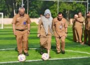 Sekwan Norhayati Usman Resmikan Lapangan Mini Soccer di Lingkungan DPRD Kaltim