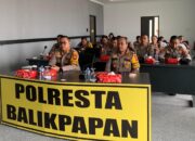 Kapolresta Balikpapan dan Jajaran Ikut Rakor Virtual Operasi Lilin Nataru 2024 Bersama Kapolri dan Panglima TNI