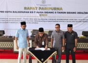 DPRD Balikpapan Bahas Raperda Perumda Manuntung Sukses dalam Rapat Paripurna