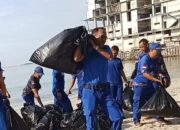Polairud Polresta Balikpapan Gelar Aksi Bersih Pantai Semayang-Melawai