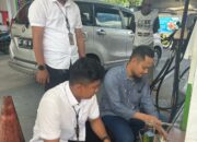 Periksa Kualitas BBM, Kanit Tipidter Polresta Balikpapan Lakukan Sidak ke SPBU