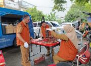 Dinas Perdagangan Balikpapan Gelar Tera Ulang Timbangan Pedagang di Pasar Damai